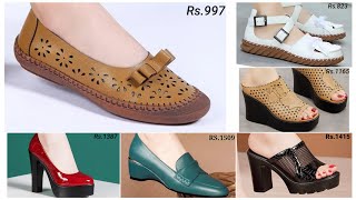 New Latest Summer Footwear For Women | Sandals Shoes Slippers Heels Comfortable Leather