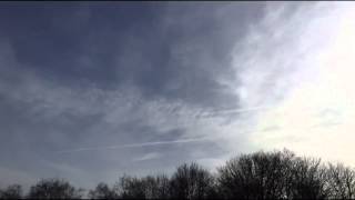 Chemtrails Landgraaf total 08 03 2015 zuid en west  Timelapse