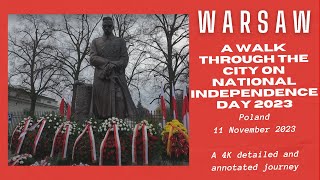 Warsaw: A Walk Through The City On National Independence Day 2023, Poland - 11 November, 2023