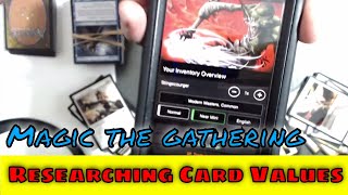 Newbie Magic the Gathering card research - Using the TCG player app