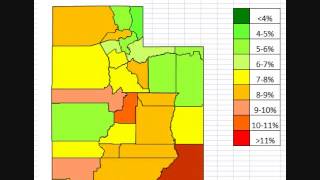 Map: Utah Unemployment November 2013