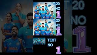 INDIA NO 1 IN ALL FORMATS #shorts #shortsvideo #cricket #odi #australia #cwc23