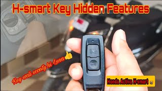 Honda Activa H-smart key hidden features | Activa 125 H-smart key problems