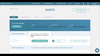 Configurer un nom de domaine acheté sur Themecloud.io