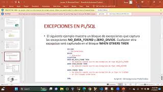 PLSQL - Manejo de excepciones - Cursores