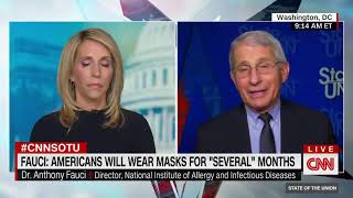 Dr. Fauci says that it's "possible" that Americans will be wearing masks in 2022.