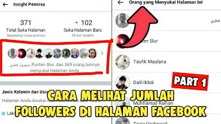 Cara melihat jumlah Followers di Halaman Facebook terbaru 2022 - Part 1