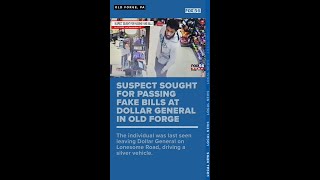 Suspect sought for passing fake bills at Dollar General in Old Forge