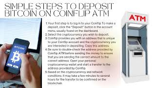 Simple Steps To Deposit Bitcoin on Coinflip ATM