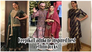 Deepika padukone : Deepika padukone ethnic looks/Deepika padukone lookbook ||By girls fashion trend