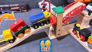 Dieser Güterzug mit Waggons verliert alle Güter auf der Fahrt 🚂 Videos für Kinder