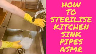 How to clean your sink & pipes to removes odours. ASMR