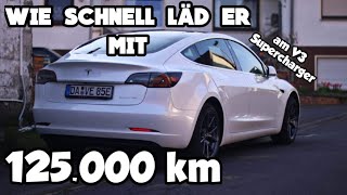 Schnellladen mit 125.000 km mit Tesla M3 - kann mein Akku noch 250 kW