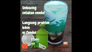 Unboxing cetakan #Cendol & buat es Cendol