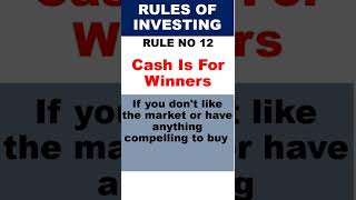 Rules For Investing (Rule No 12)