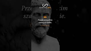 Cytat Pitagorasa: "Przede wszystkim szanujcie...". Słowa wybitnego greckiego matematyka i filozofa.