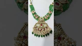 @3820/- only exclusive designer kundan goldcopy design #beadsjewellery