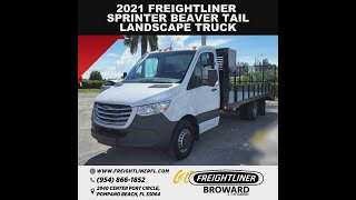 2021 Freightliner  Sprinter BeaverTail Landscape Truck