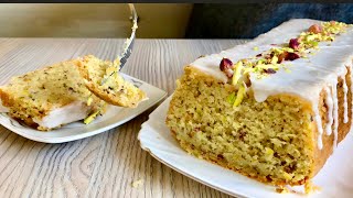 Pistachio Loaf Cake Recipe | Best Pistachio Cake With Homemade Glaze | Super Easy Cake Recipe