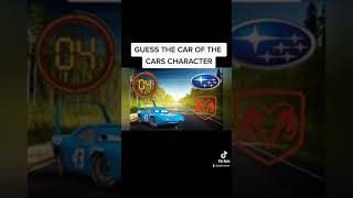 GUESS THE CAR OF CARS CHARACTER #shorts #carlogoquiz #cars #guess #quiz #guessthelogo