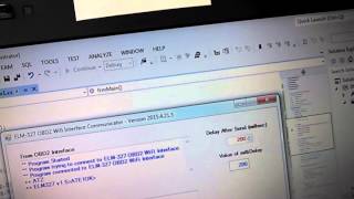 ELM327 OBD2 WIFI Interface Communicator Test
