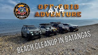 Beach Cleanup in Batangas by Manila Overland Eagles Club | Off-Grid 4x4 Adventure