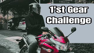 1'st Gear Challenge on My Cbr250r | crazy speed 😳 Top end screamer | problems going with Red