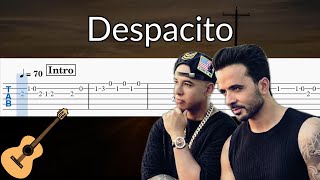 Despacito - Guitar Solo Tab Easy