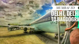 mumbai to bagdogra via delhi flight | jet airways