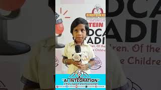 KAVINAYA VARUNAVI JKG delivers oration in Daily Development,aligning with AI project.#Einstein kids