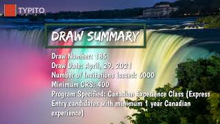 Canada Express Entry draw #185 update