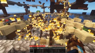 Burning a Minecraft mansion to the ground