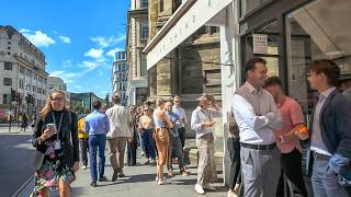 LONDON: City of London to West End - Lunchtime Rush Walking Tour | 4K HDR