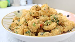 Resep Tahu Telur Asin Enak dan Simple, Jadi Favorit Keluarga - Salted Egg Tofu