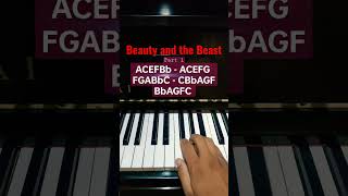 Beauty and the Beast - Easy Piano Tutorial