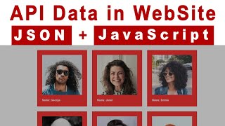 API Data Show in HTML using JavaScript | Show API data from a third-party using JavaScript