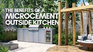 What are the Benefits of a Microcement Outdoor Kitchen? (ULTIMATE Garden Project)