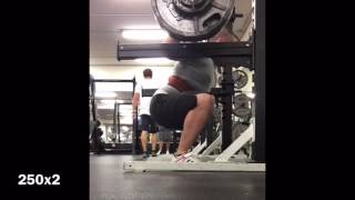 Squat everyday: day 3 250x6 2x2