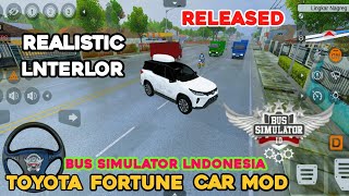 TOYOTA FORTUNER LEGENDER 2023 FORBUS SIMULATOR INDONESIA BUSSID FREEDOWNLOAD