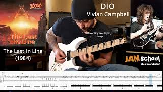 Dio The Last in Line Vivian Campbell Guitar Solo with TAB