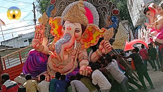 Biggest Ganesh Huge People Lifting With Hands | Dhoolpet Ganesh Transporting 2023 | Ganesh Aagman