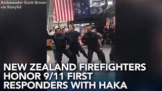 New Zealand firefighters honor 9/11 first responders with haka