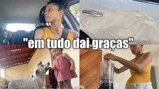 ROTINA DO DIA AOS 8 MESES DE GESTAÇÃO + BATI O CARRO!! | Ludmila Reis