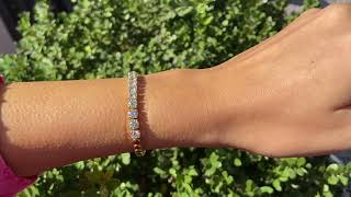 “The most beautiful shine” – Armband mit Brillanten in Gelbgold