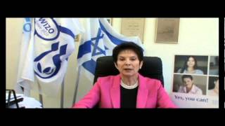 Greeting from Prof. Rivka Lazovsky, Chairperson of World WIZO Executive