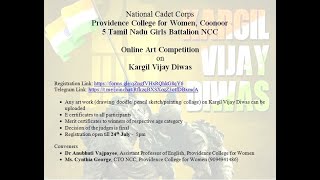 Results - International Online Art Competition organized by NCC, Providence College for Women