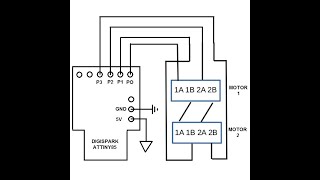 Testing An Attiny85 Driving Two 6mm Stepper Motors In Series