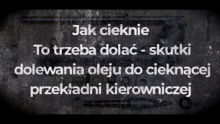 PRZEKŁADNIA KIEROWNICZA CIEKNIE - CZY WARTO DOLEWAĆ OLEJ ?