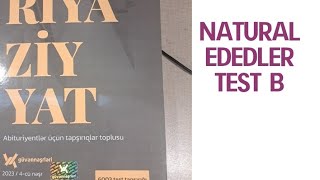 Guven ABITURIYENT.2023.Natural Ededler.Test B#guvensinaq #yenitoplu #mhm #blok#1ciqrup#2ciqrup