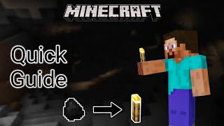 "NEVER GET LOST in the DARK!: HOW TO MAKE a TORCH in MINECRAFT 1.17!"